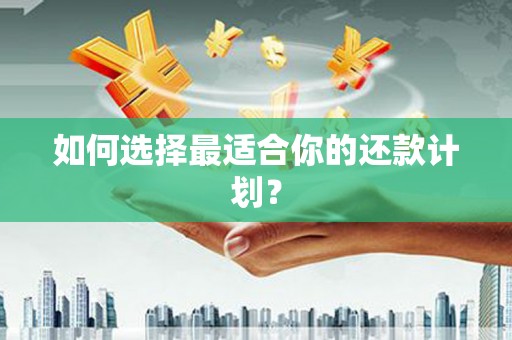 景县如何选择最适合你的还款计划？