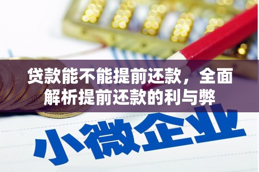 景县贷款能不能提前还款，全面解析提前还款的利与弊