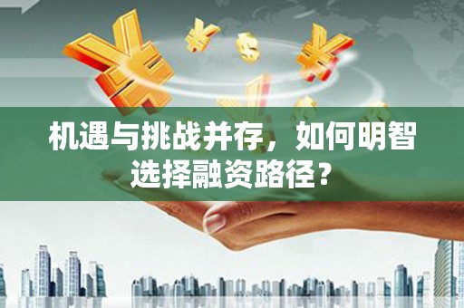 景县机遇与挑战并存，如何明智选择融资路径？