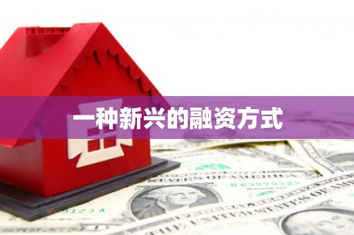 景县一种新兴的融资方式
